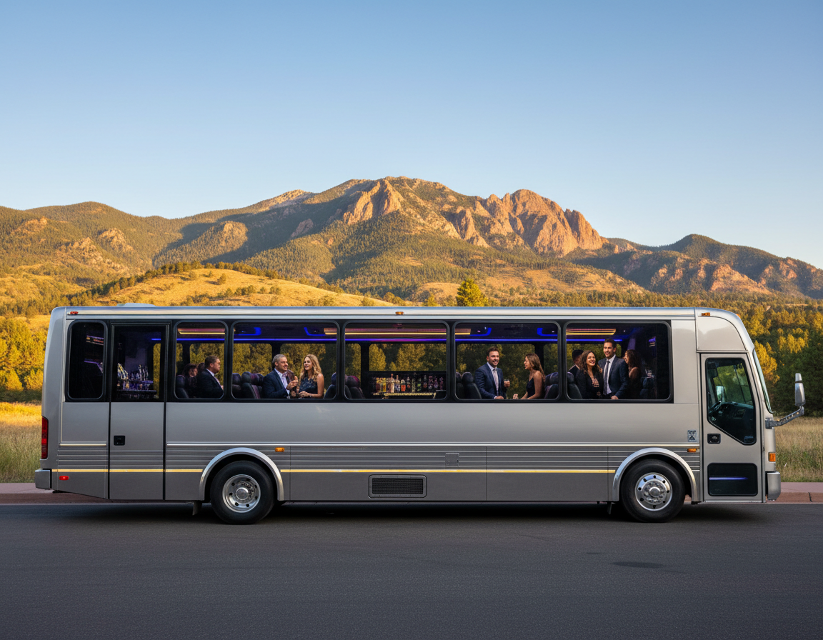 Highlands Ranch party bus and bus charter
